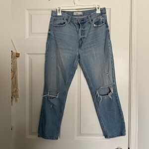 Abercrombie & Fitch Light Blue Skinny High Rise Jeans size 6